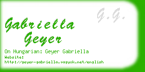 gabriella geyer business card